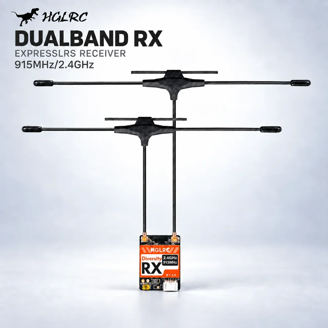 Antenna 2.4Ghz - HGLRC Dualband RX ExpressLRS-ontvanger, 915 MHz