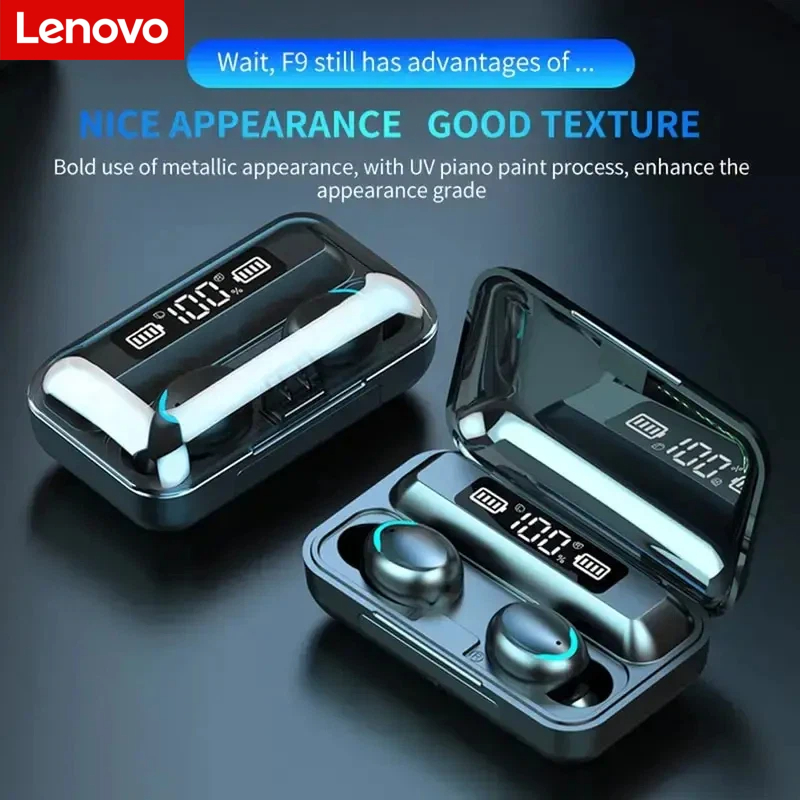 Usb C Cable - Lenovo F9 draadloze Bluetooth-hoofdtelefoon - oplaadcase