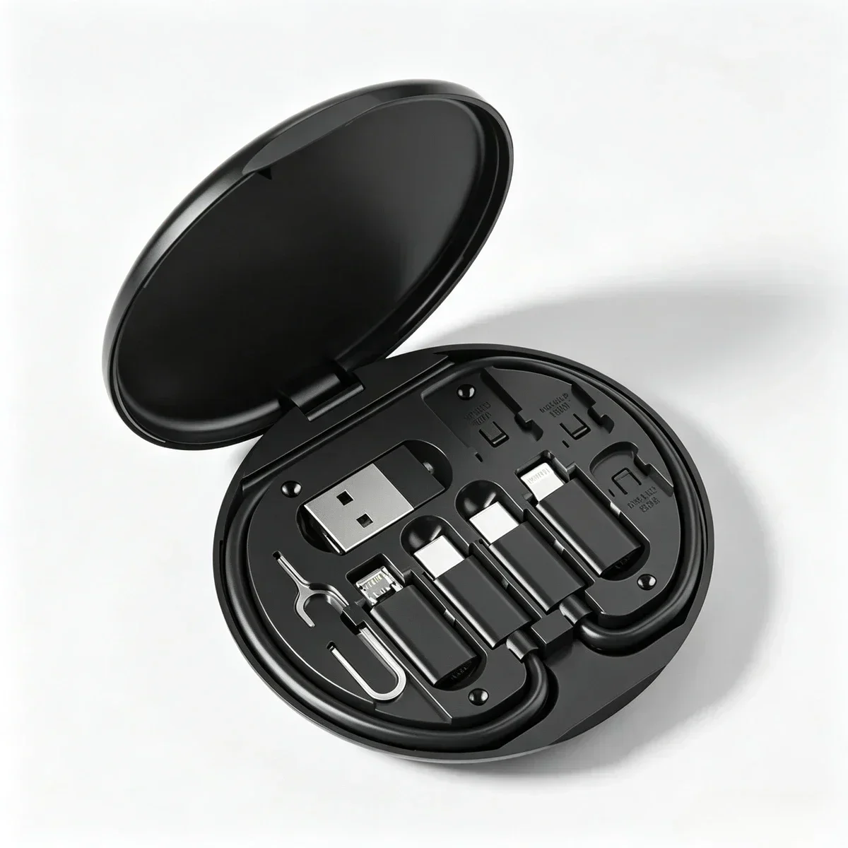 Micro Usb Cable - 60W snellaadkabelset, met ingebouwde telefoonhouder, draagbare