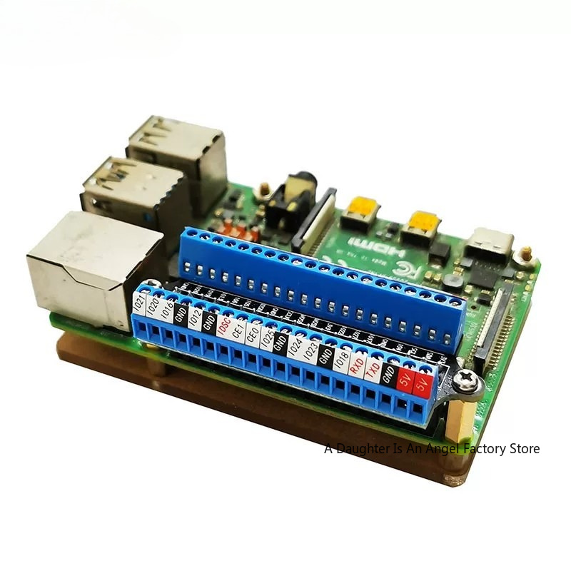 Screw Terminal Block - voor GPIO-schroefklemmen-uitbreidingskaart, schroefklemmenblok breakout-modulekaart voor 4B/3B+