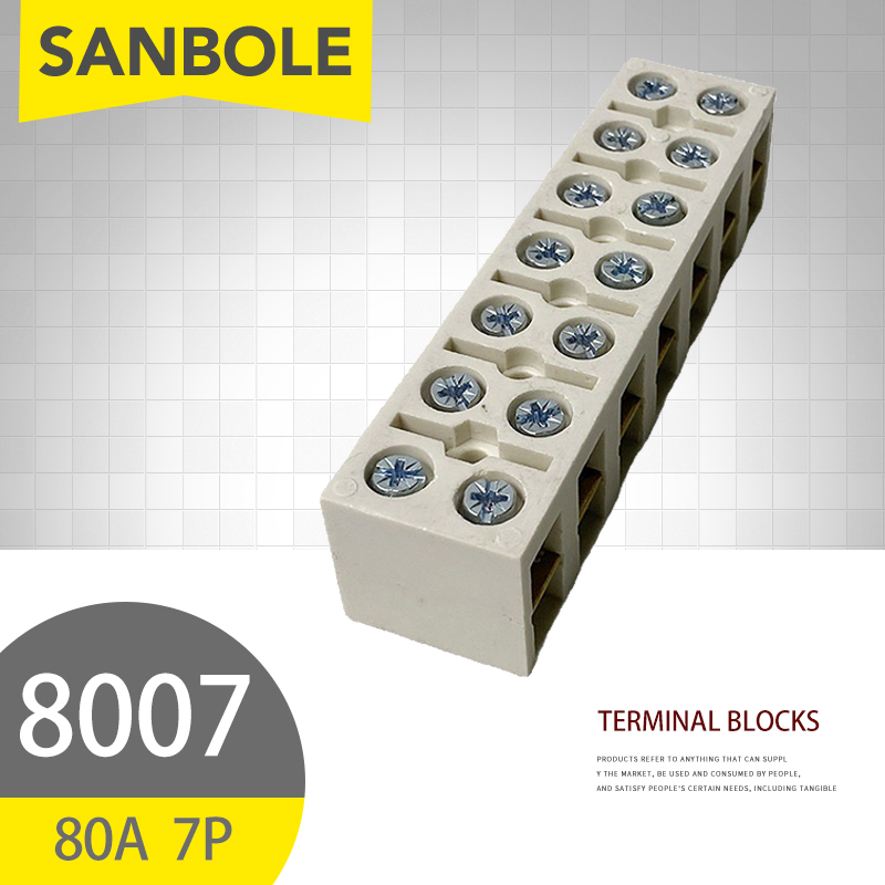 Screw Terminal Block - 10 stks 80A/7 P aansluitblokken Vaste