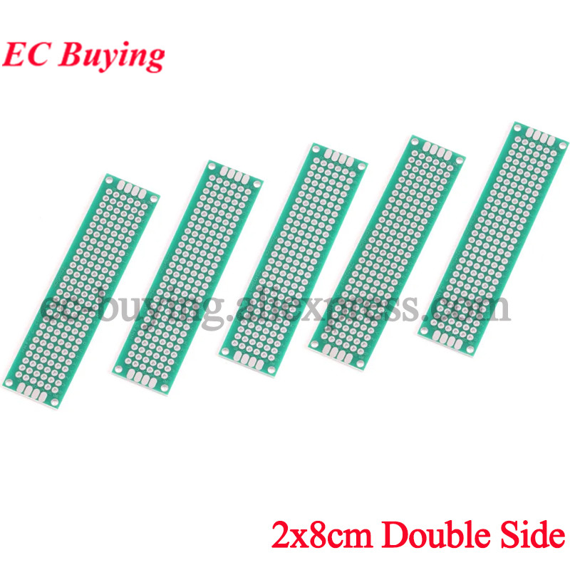 Pcb Prototyping Board - 5 stks 2x8 cm Dubbelzijdig Prototype