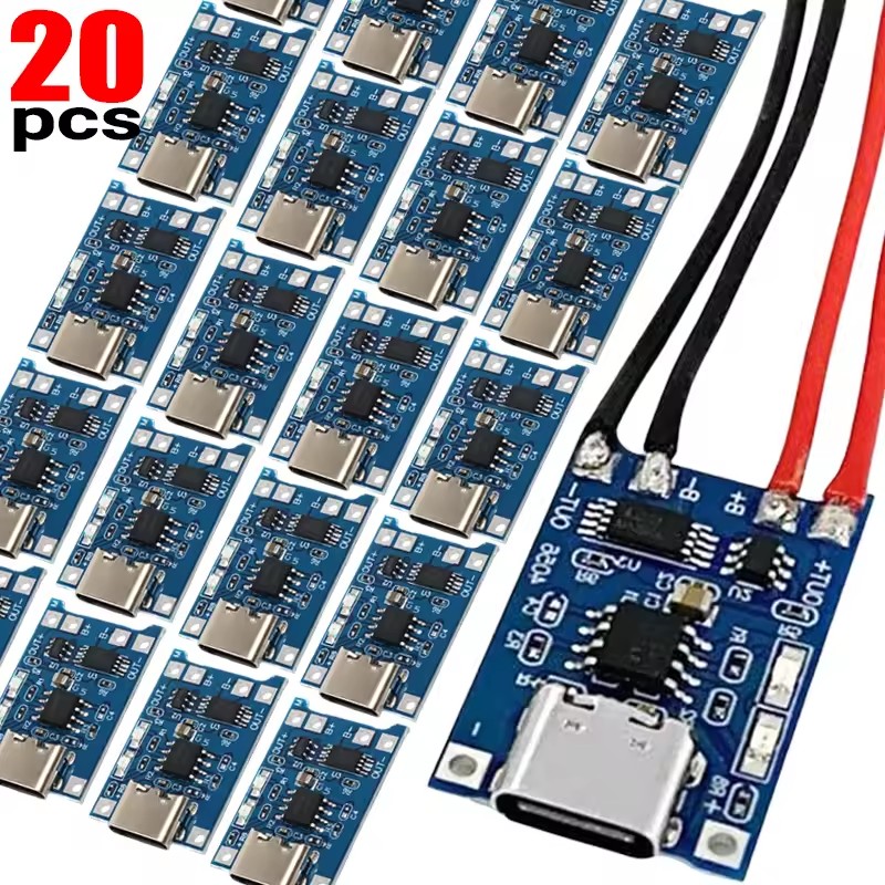 Li Ion Charger Module - 1-20 Stuks Type-C/Micro/Mini USB 5V 1A