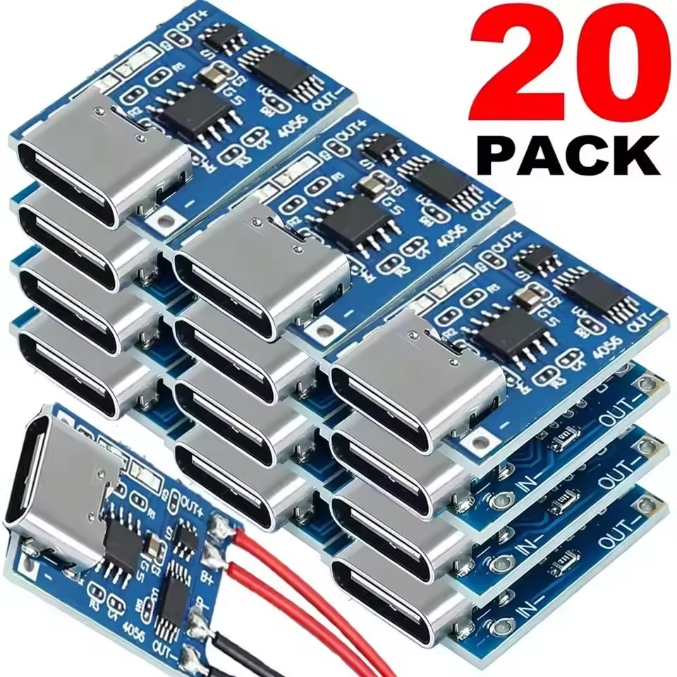 Micro Usb Cable - USB Type-C TP4056 oplaadmodules, 5V 1A,