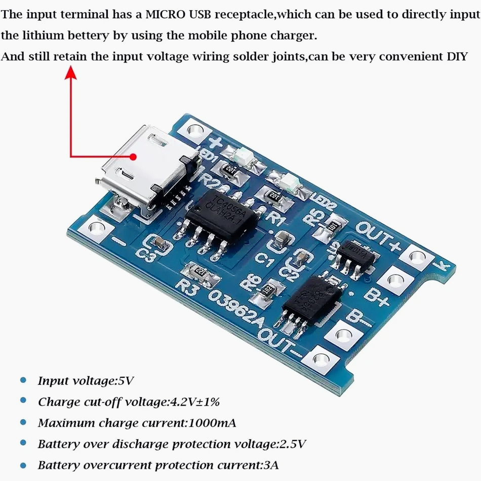 10/20 stuks 5V 1A 18650 Lithiu - Tp4056 Module recensie en prijs