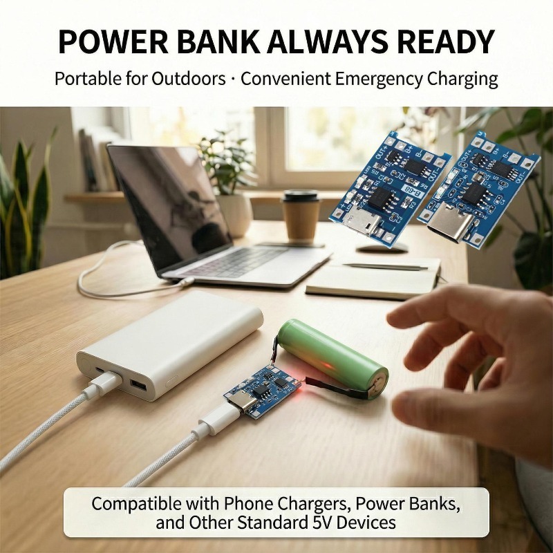 5V 3A Micro/Type-c/Mini 18650  - Li Ion Charger Module recensie en prijs