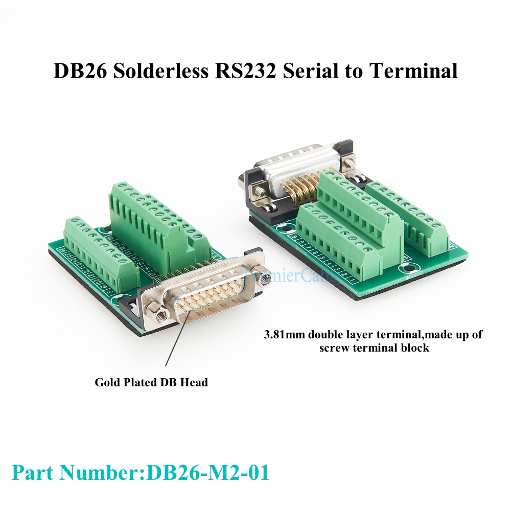 DB26 Male naar klemmenblok bew - Screw Terminal Block recensie en prijs