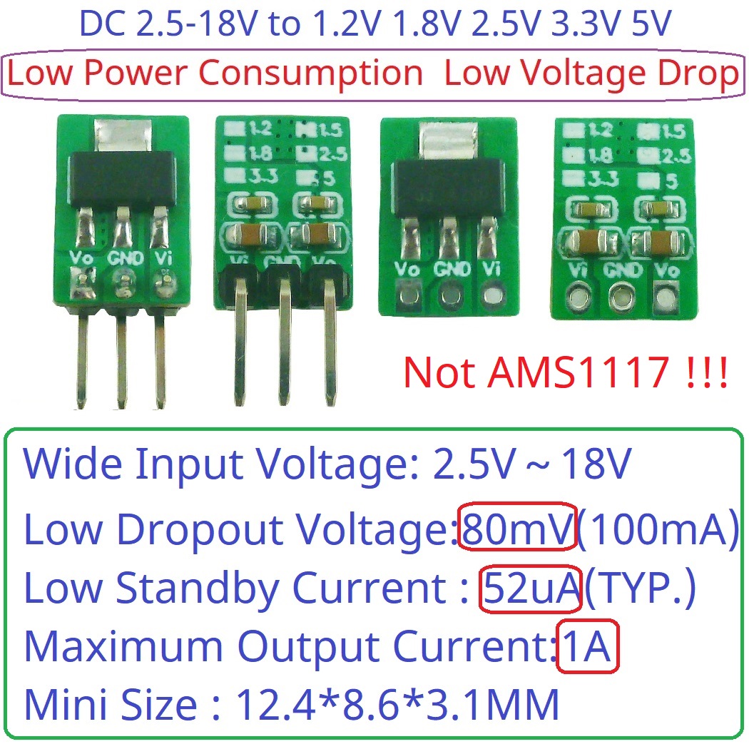 Tiny Out 1A 1.2V 1.8V 2.5V 3.3 - Esp32 Step Down Buck recensie en prijs