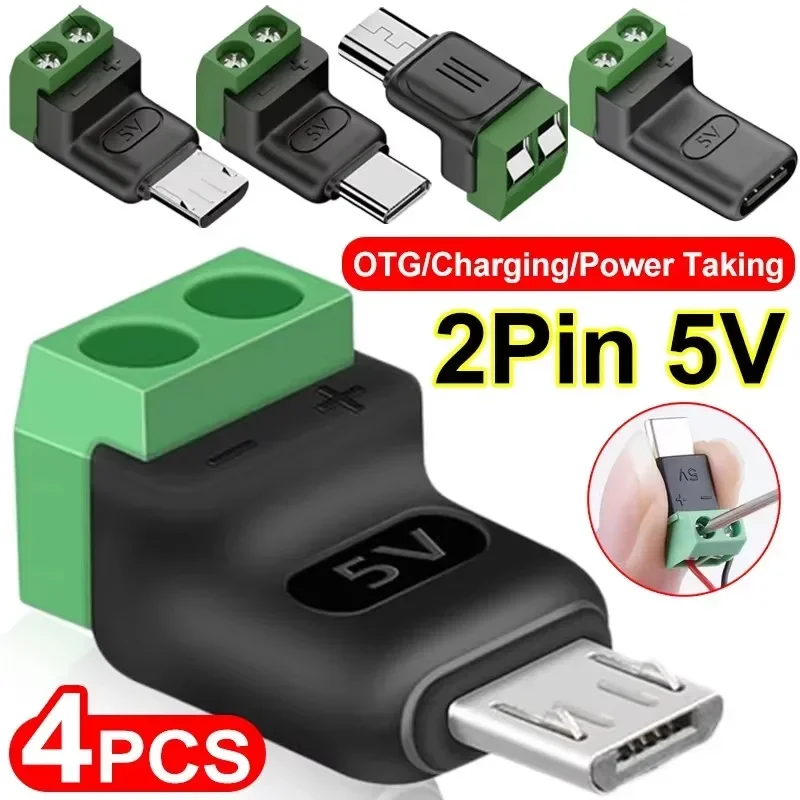 1-4 stuks soldeerloze USB C na - Screw Terminal Block recensie en prijs