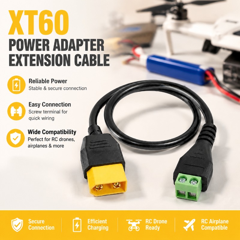 XT60 Connector Man/Vrouw naar  - Screw Terminal Block recensie en prijs