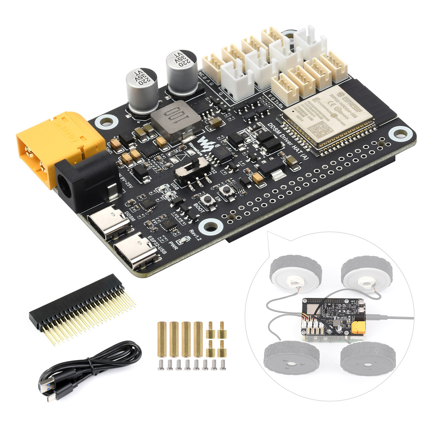 Waveshare Direct Drive servomo - Proto Board recensie en prijs